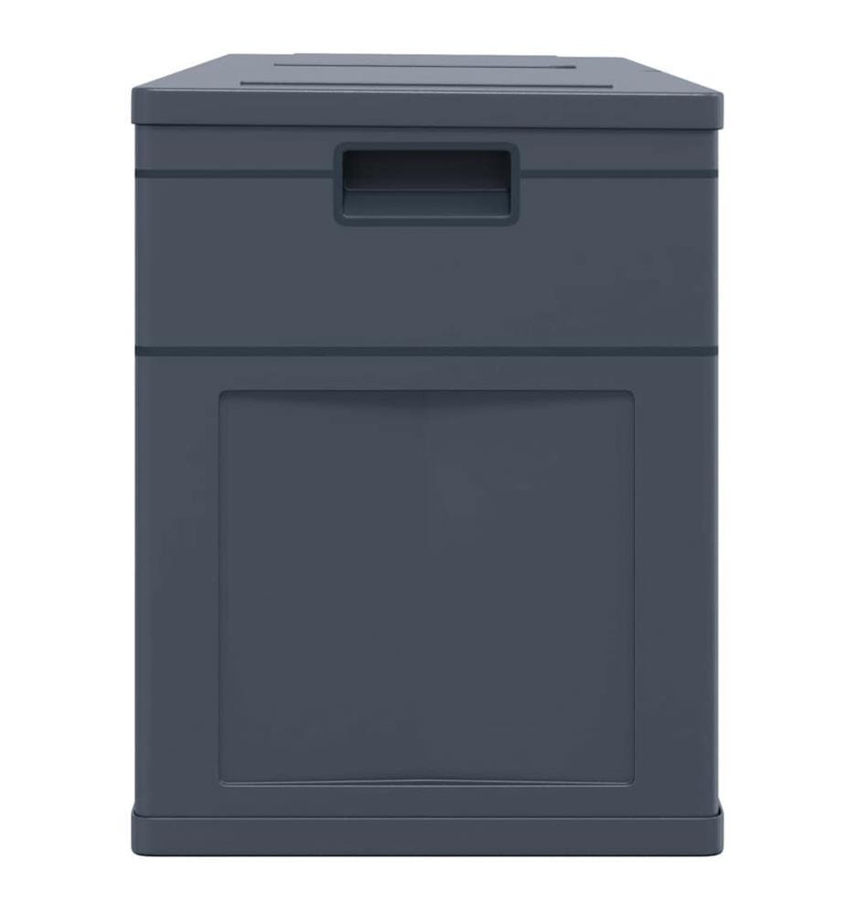 Garten-Aufbewahrungsbox 320 L Schwarz