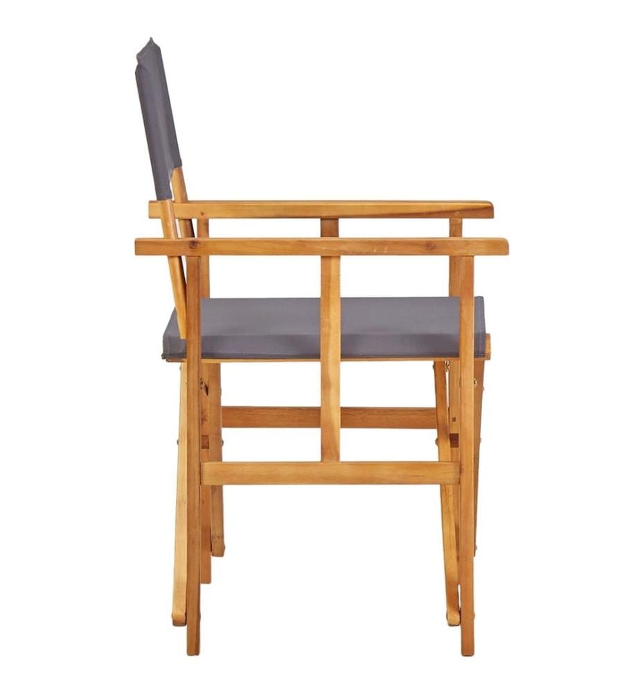 Chaises de metteur en scène lot de 2 Bois massif d'acacia
