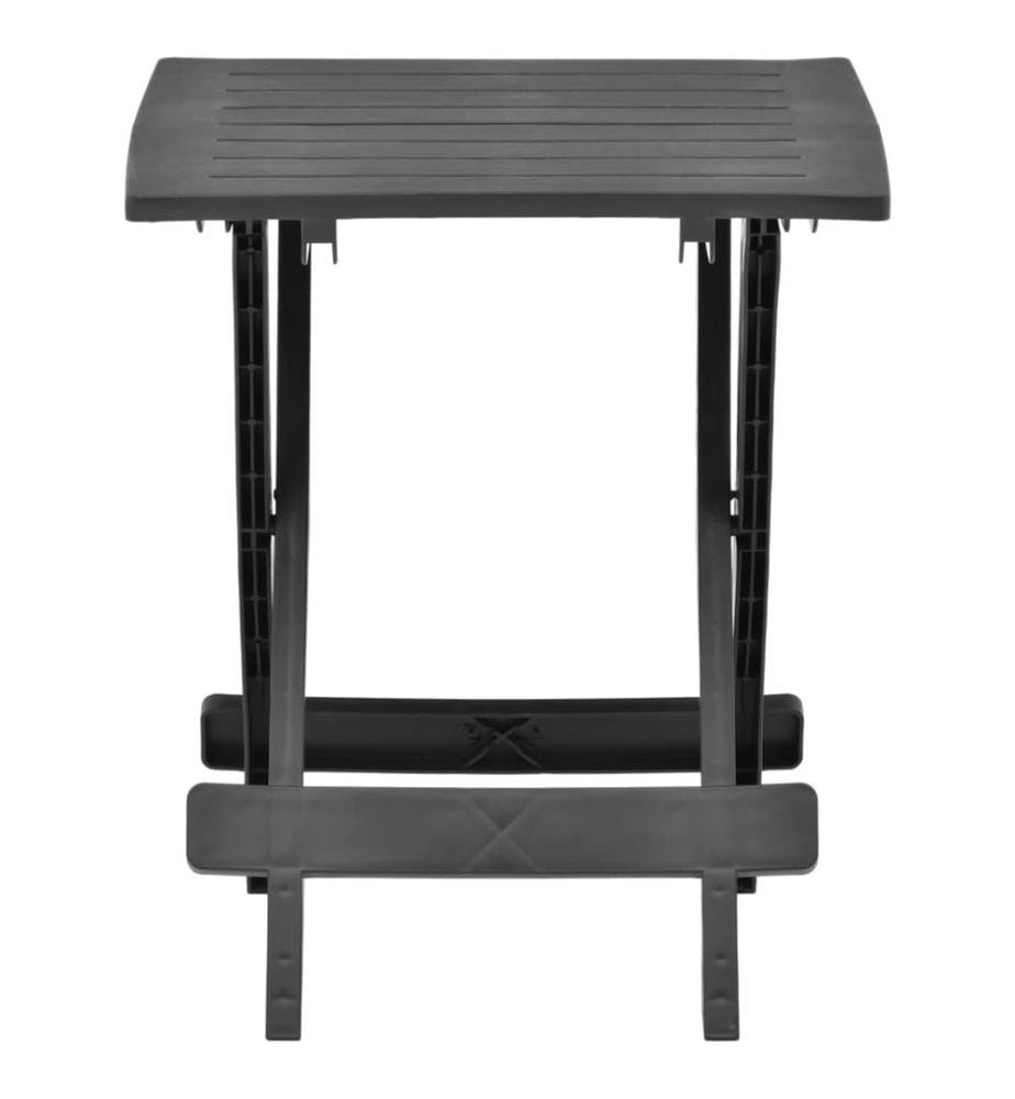 Gartentisch Klappbar Anthrazit 45x43x50 cm Kunststoff