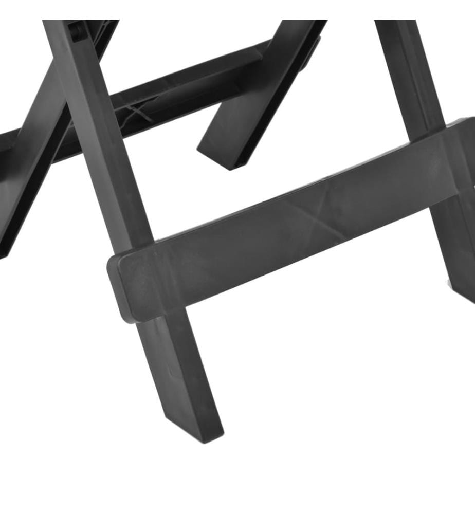 Gartentisch Klappbar Anthrazit 45x43x50 cm Kunststoff