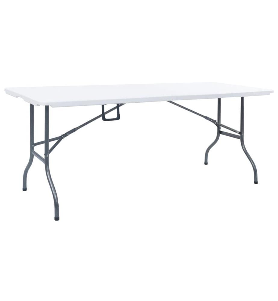 Gartentisch Klappbar Weiss 180x72x72 cm HDPE