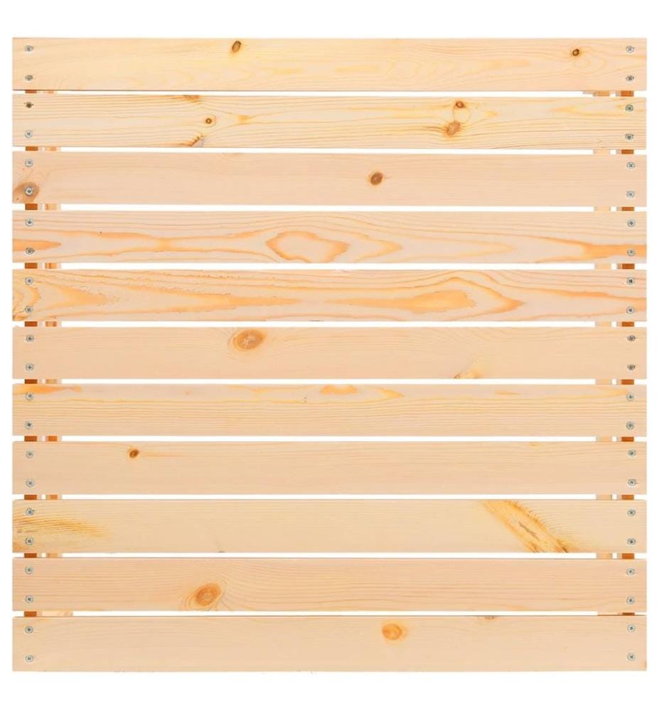 3-tlg. Garten-Lounge-Set mit Kissen in Creme Massivholz Kiefer