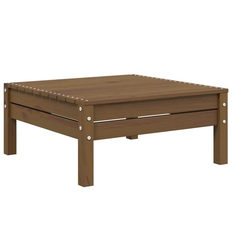 3-tlg. Garten-Lounge-Set mit Creme Kissen Massivholz Kiefer