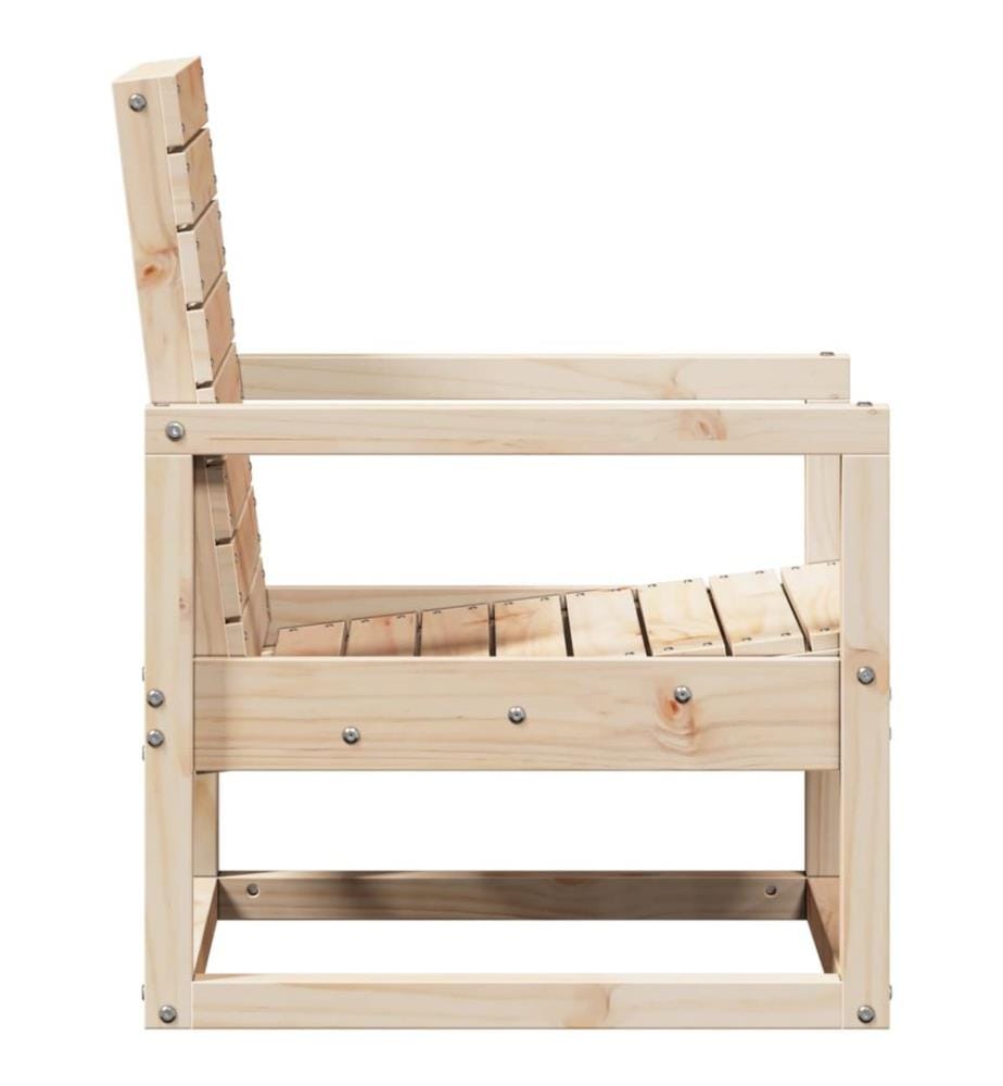 3-tlg. Garten-Lounge-Set Massivholz Kiefer