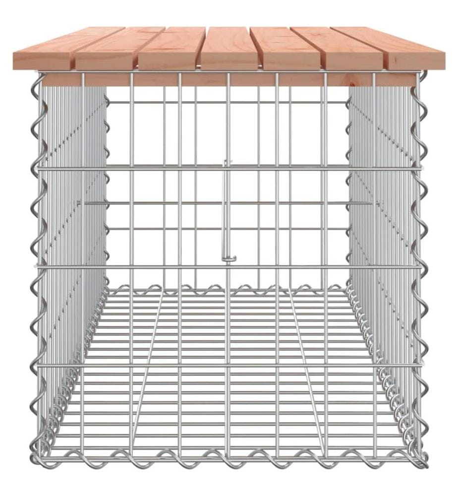 Banc de jardin design gabion 103x44x42cm bois massif de douglas