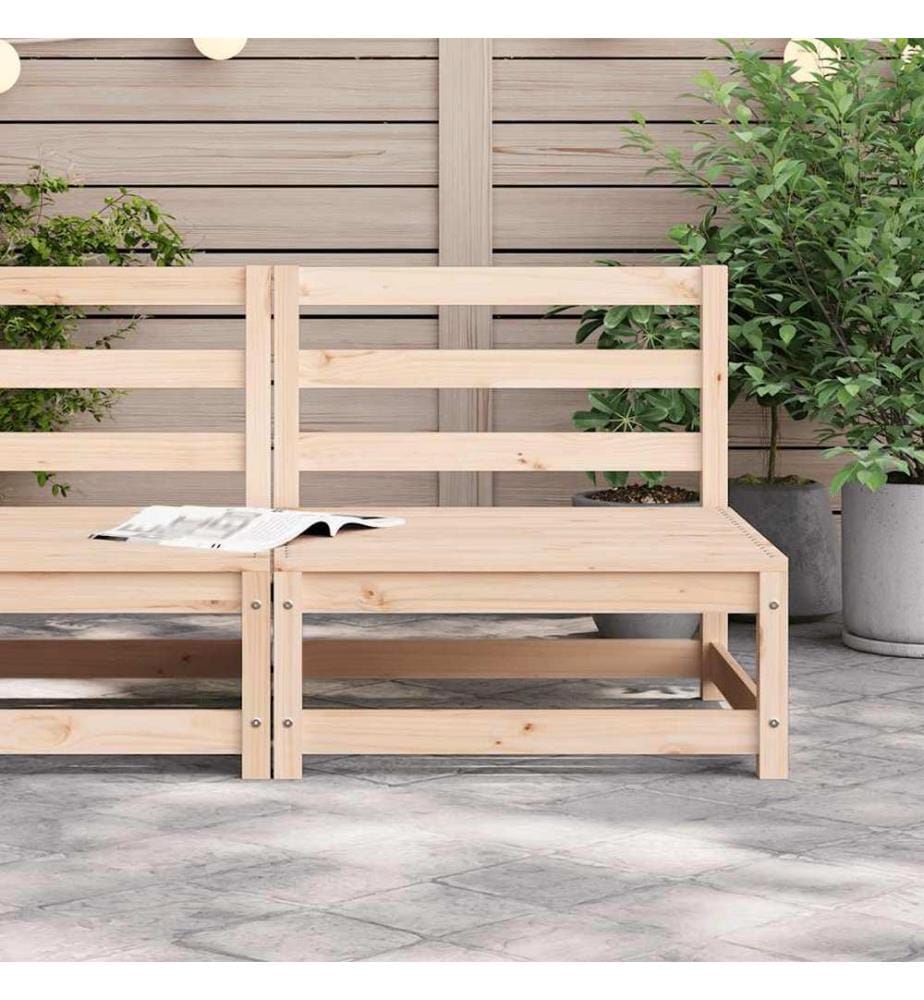 Gartensofa ohne Armlehnen 70x70x67 cm Massivholz Kiefer