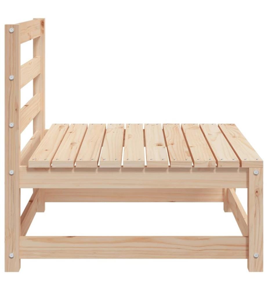 Gartensofa ohne Armlehnen 70x70x67 cm Massivholz Kiefer