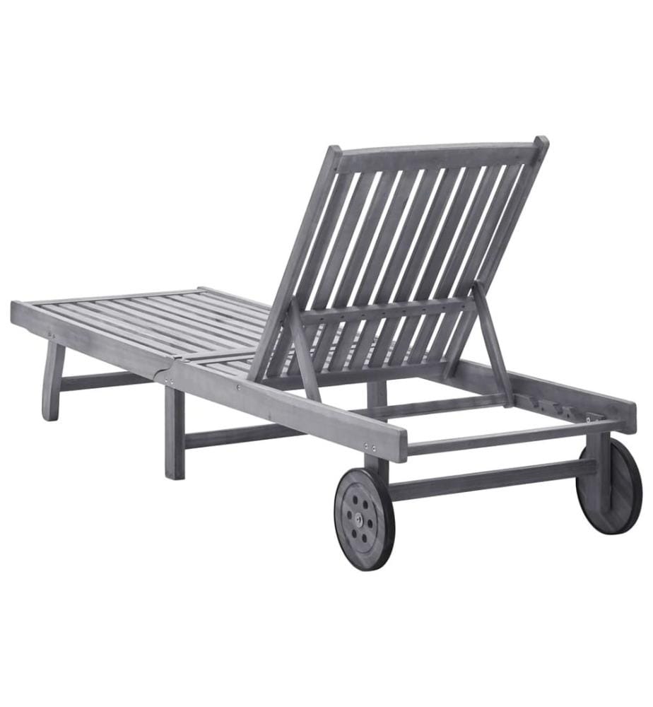 Chaise longue Bois d'acacia solide