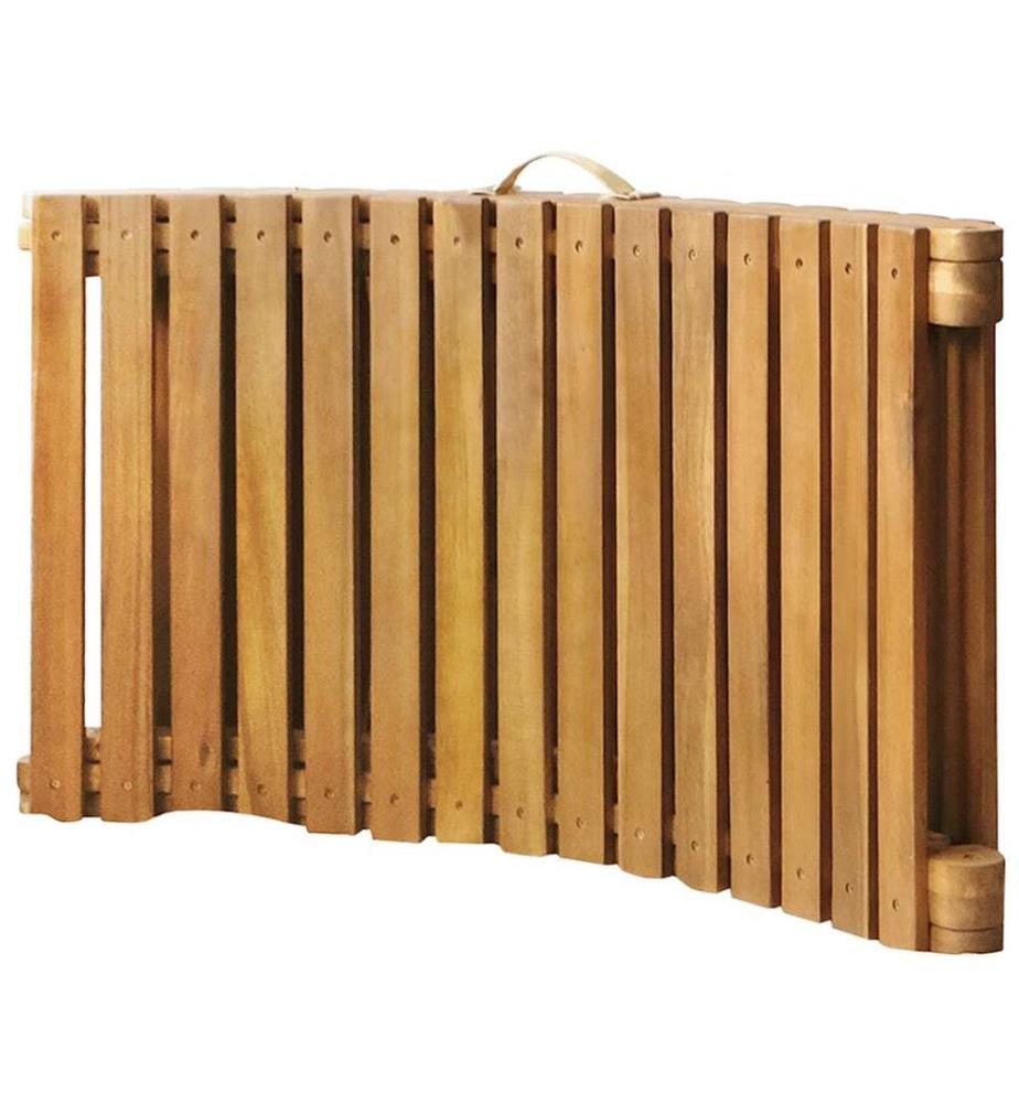 Sdraio da giardino con cuscino in legno di acacia solido