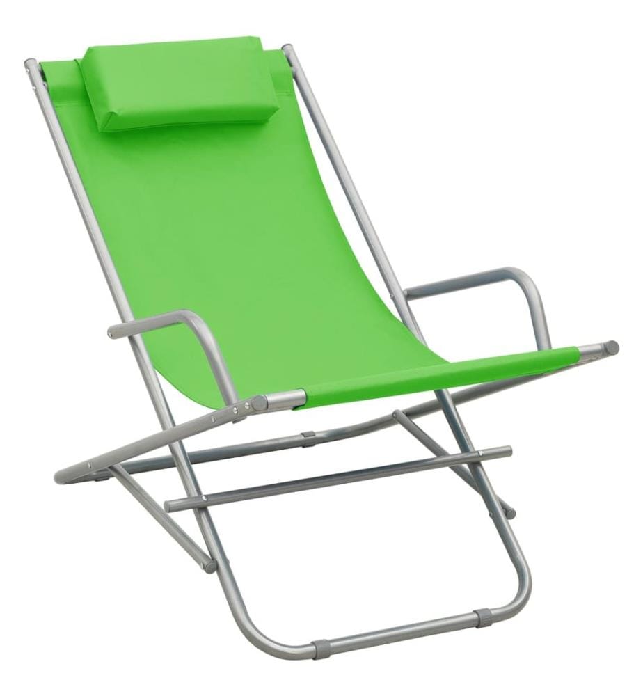 Rocking chairs set of 2 Steel Green