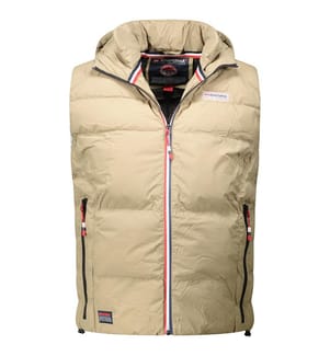 Vitoana sleeveless hooded vest - Beige
