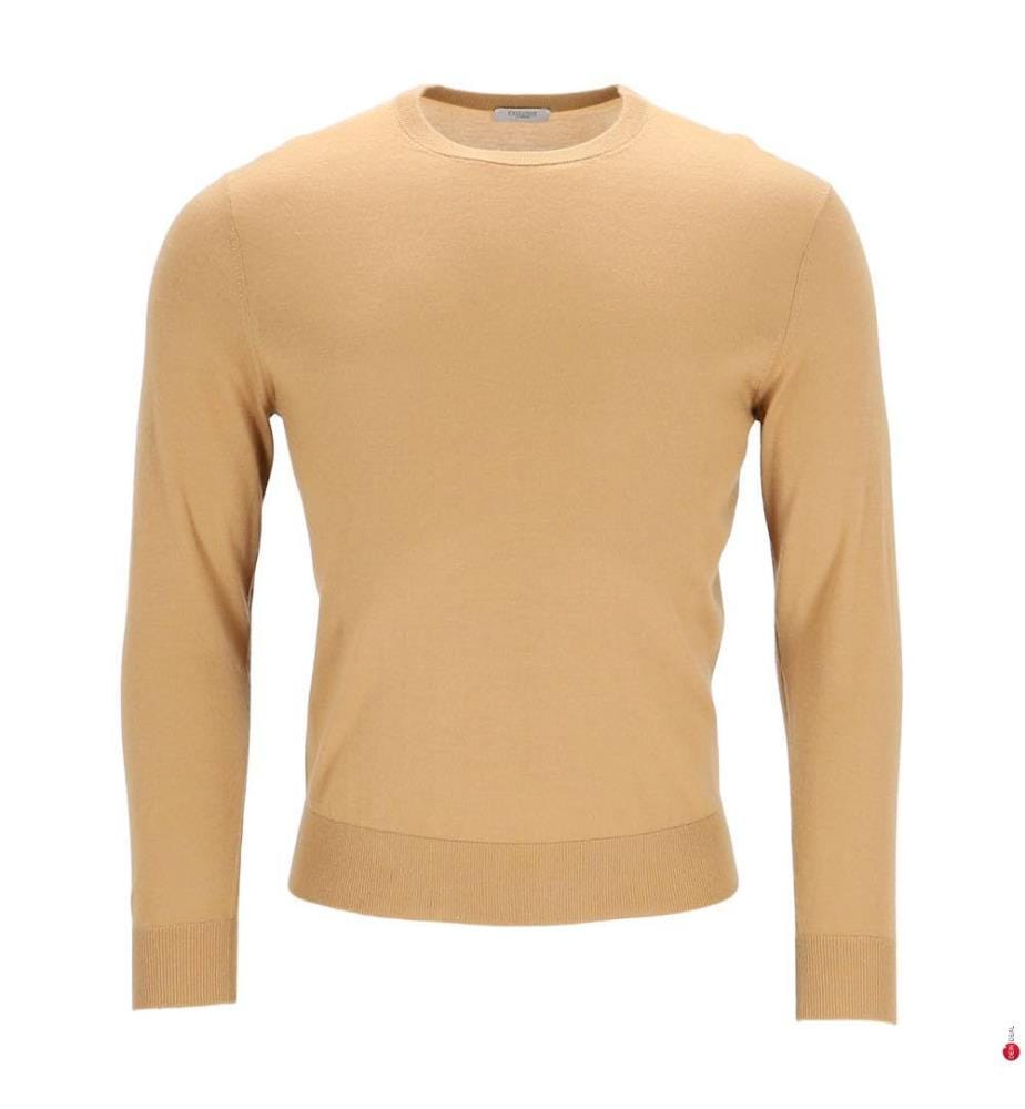 Pull col rond - 100% cachemire - Camel