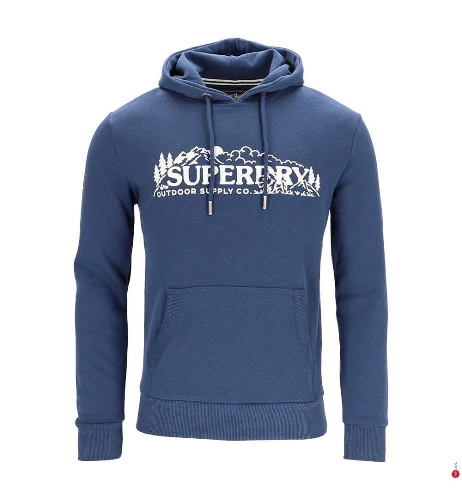 Sweat à Capuche Outdoor Scene - Bleu