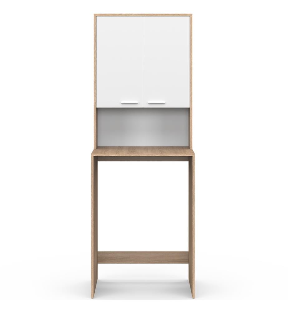 Will Waschmaschinenoberschrank - Holz und Weiss