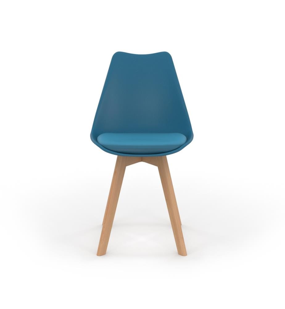Lot de 6 Chaises Nordia 46 x 51 x 79.5 cm - Bleu