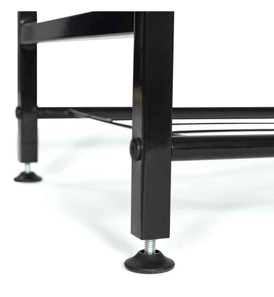 Schuhmöbel Elize - 63 x 30 x 80 cm - Hellbraun und Schwarz