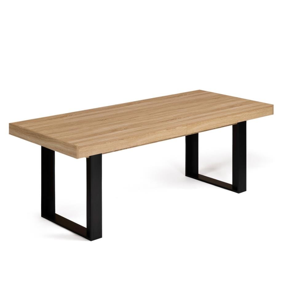 Brixton Ausziehbarer Esstisch 200-300 x 90 x 75 cm - Braun & Schwarz