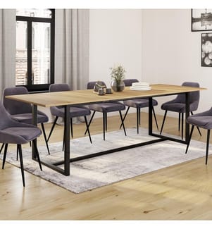 Ausziehbarer Esstisch Memphis 200-250 cm - Schwarz