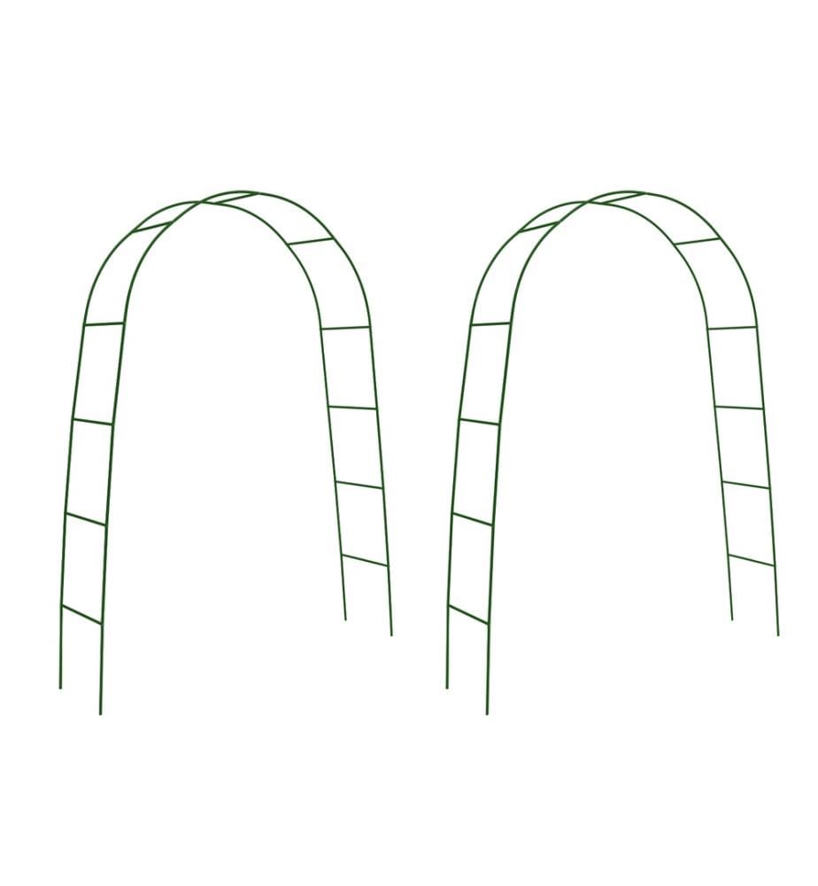Lot de 2 Arches de jardin arrondies 235cm