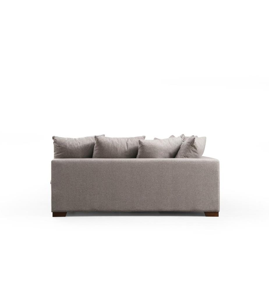 Corner Sofa, Beige, Beech Wood / Chipboard Frame, Polyester Fabric