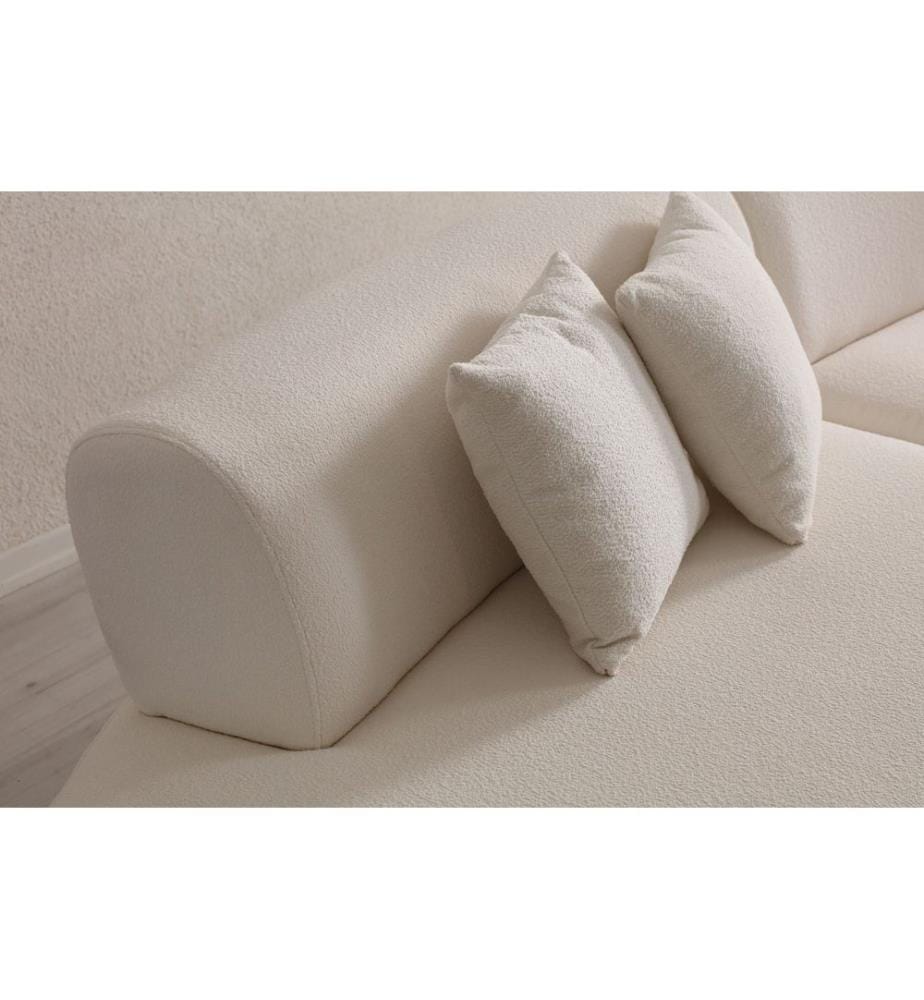 Corner Sofa, Cream, Frame: BEECH WOOD / CHIPBOARD