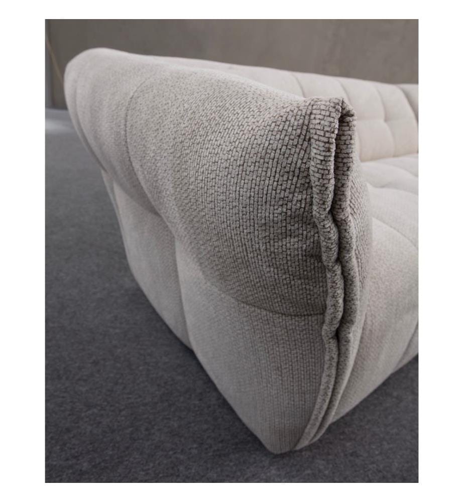 Ecksofa, weiss, Gestell: Buche Holz/Spanplatte, Bezug: 100 % Polyester, Kunststoffbeine
