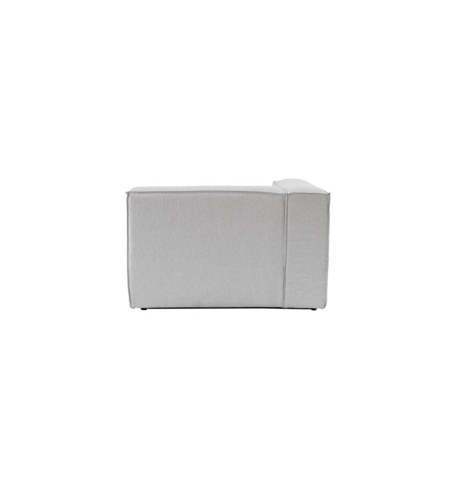 1-Sitzer-Sofa, Hellgrau, Gestell: 100 % Hainbuche, Bezug: 100 % Leinen