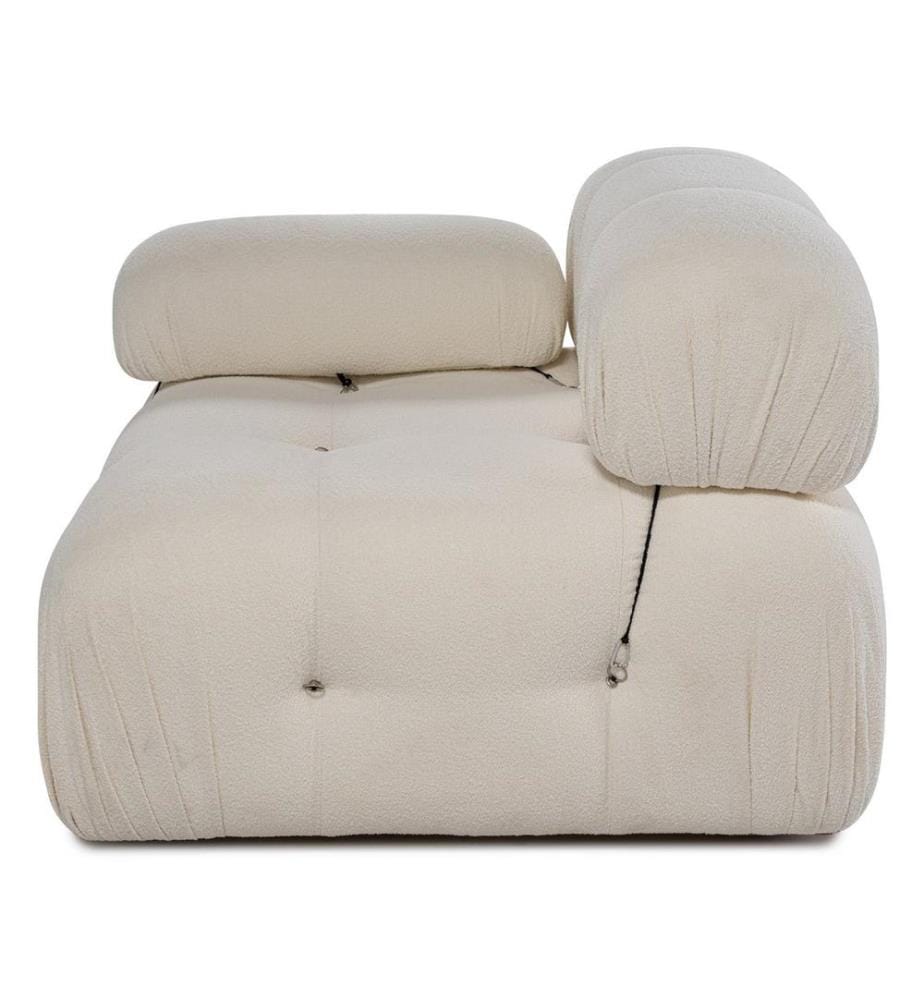1-Sitzer-Sofa, Weiss, Gestell: Buchenholz/Spanplatte, Bezug: 100 % Polyester, Metallbeine