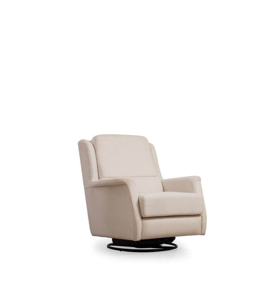 Ohrensessel, weiss, Gestell: Buchenholz/Spanplatte, Bezug: 100 % Polyester