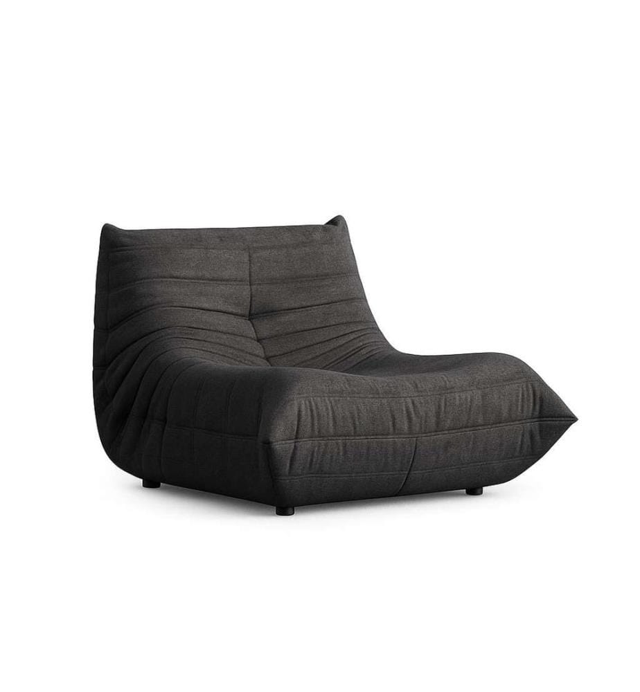 Ohrensessel, Dunkelgrau, 100 % Polyester