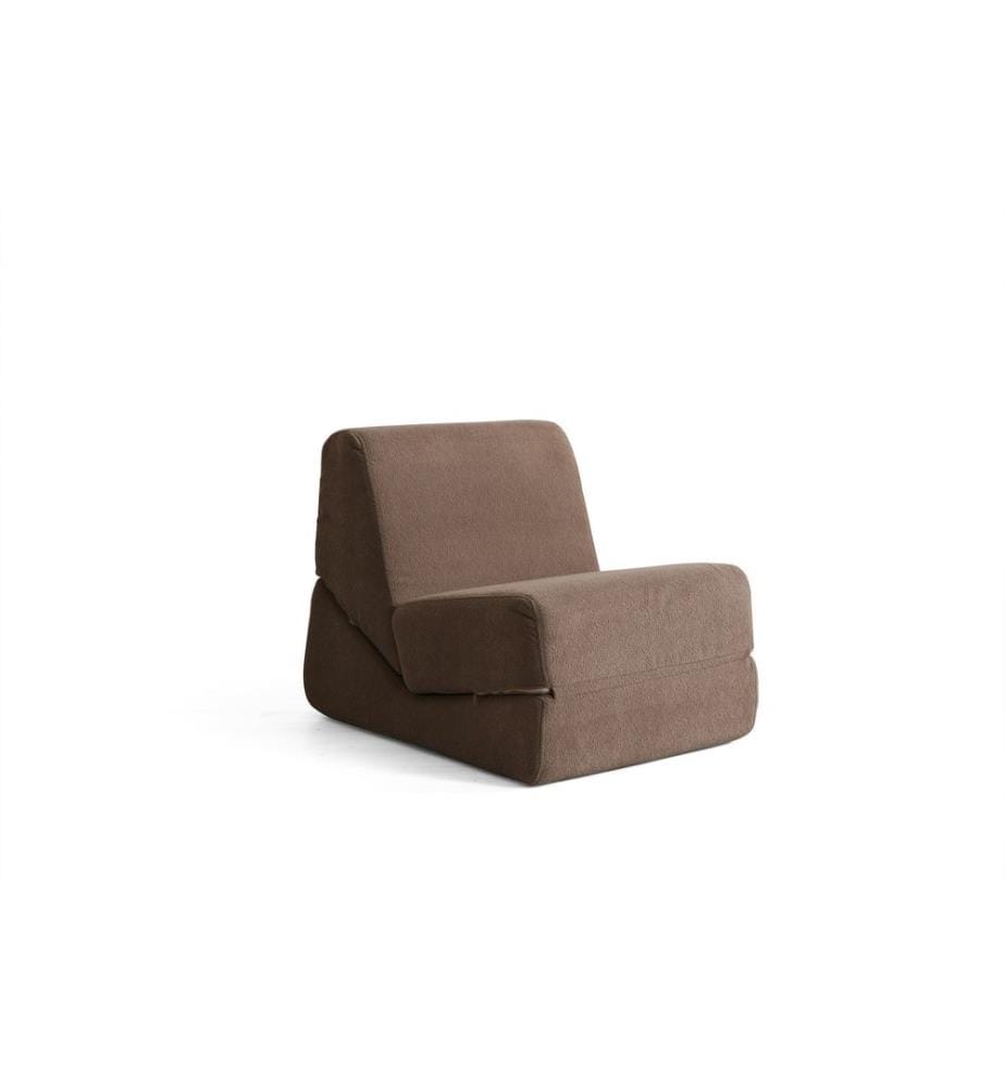 1-Sitzer-Schlafsofa, braun, Gestell: KEIN GESTELL