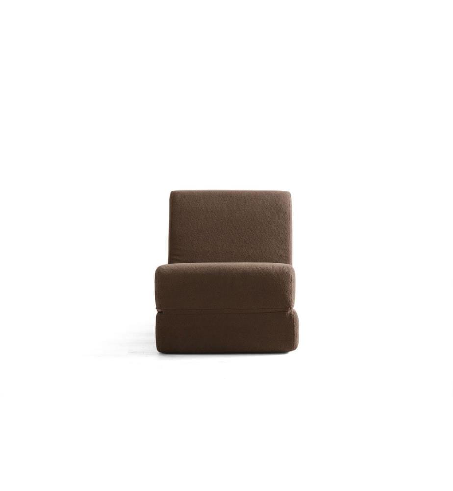 1-Sitzer-Schlafsofa, braun, Gestell: KEIN GESTELL