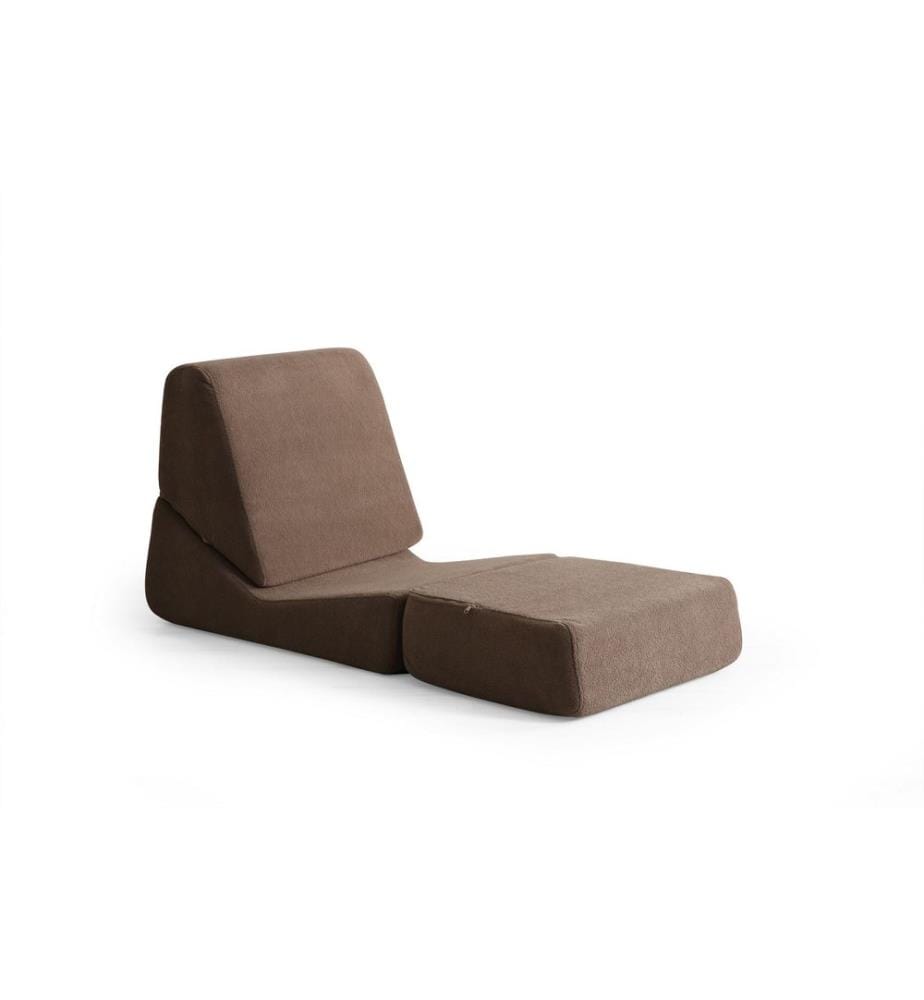 1-Sitzer-Schlafsofa, braun, Gestell: KEIN GESTELL