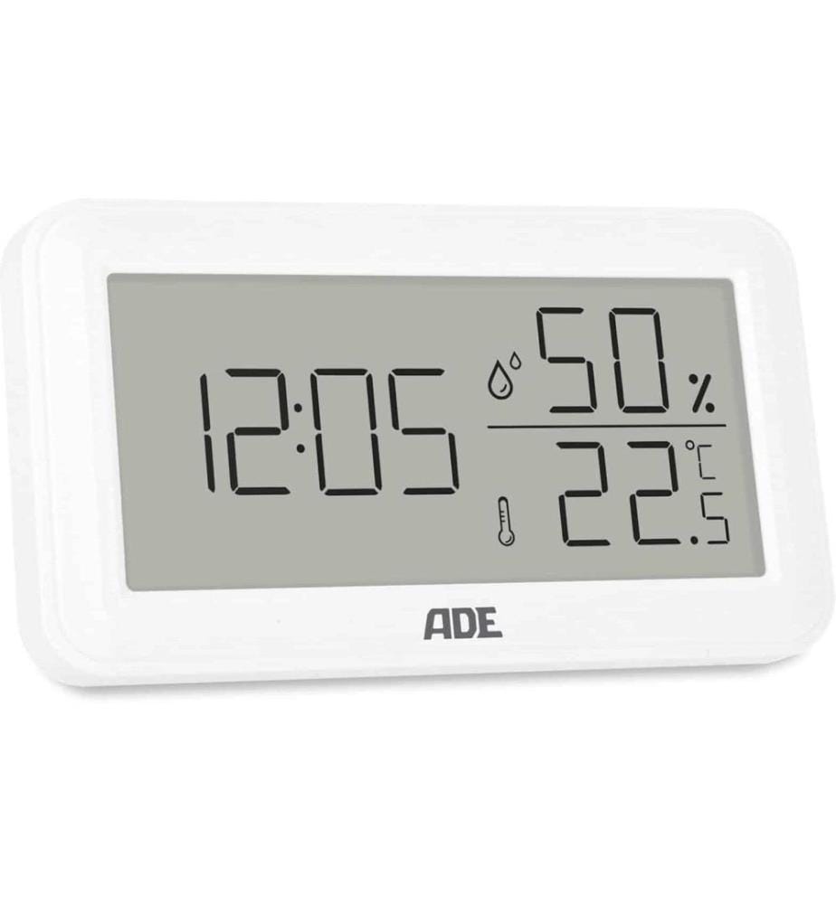 ADE - Station météo Thermo-hygromètre 15 cm, blanc