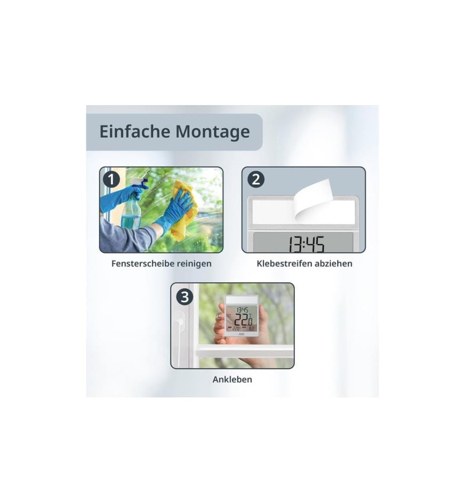 ADE - Fensterthermometer Pantone 877C
