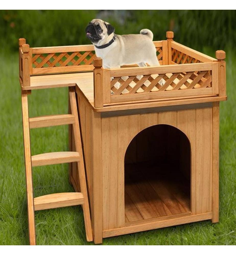 Cuccia per cani Casa per cani con balcone