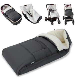 Chancelière d'hiver pour bébé grise - 90 cm
