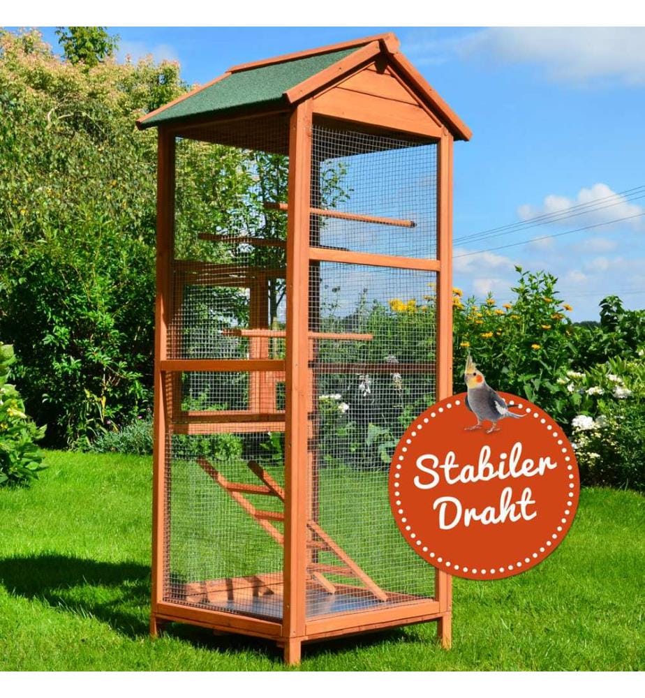 Voliere Holz Vogelvoliere M