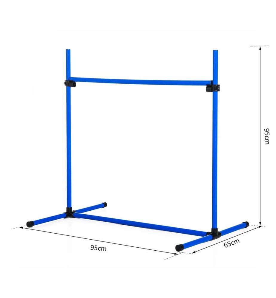 Agility Hürden und Slalom Set mit 4x Hürden