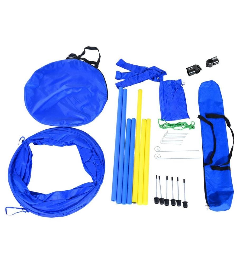 Set di addestramento per cani agility tunnel slalom ostacolo incl. borsa