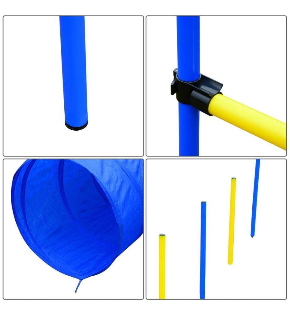 Set di addestramento per cani agility tunnel slalom ostacolo incl. borsa