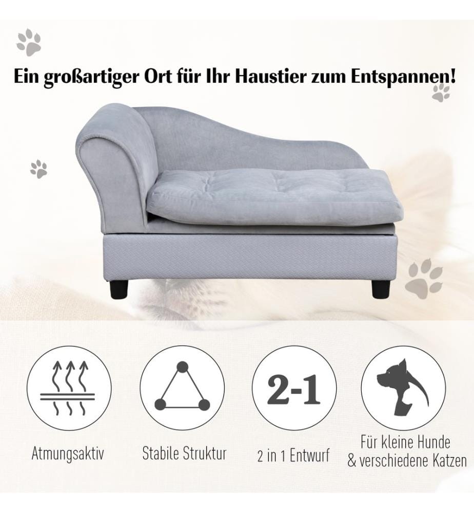 Divano per animali Divano per cani Letto per cani Divano per gatti Chaise longue
