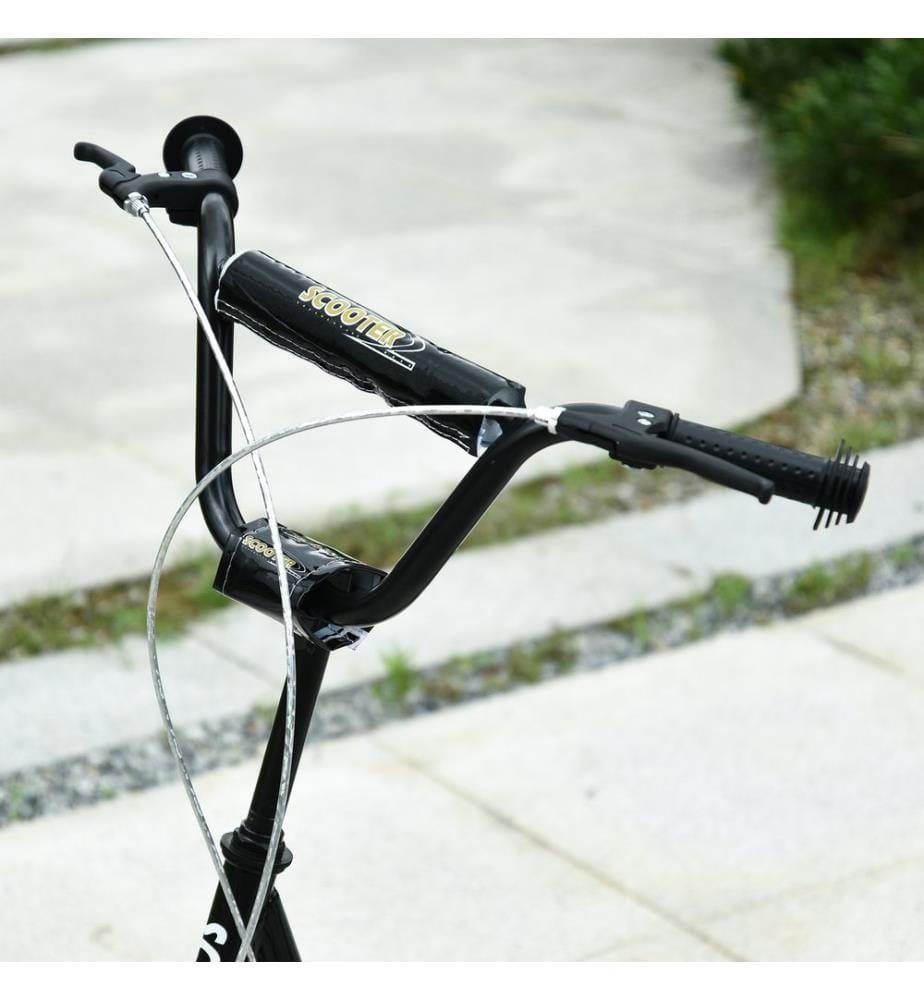 Scooter monopattino kickboard bambini 16 pollici pneumatici nero