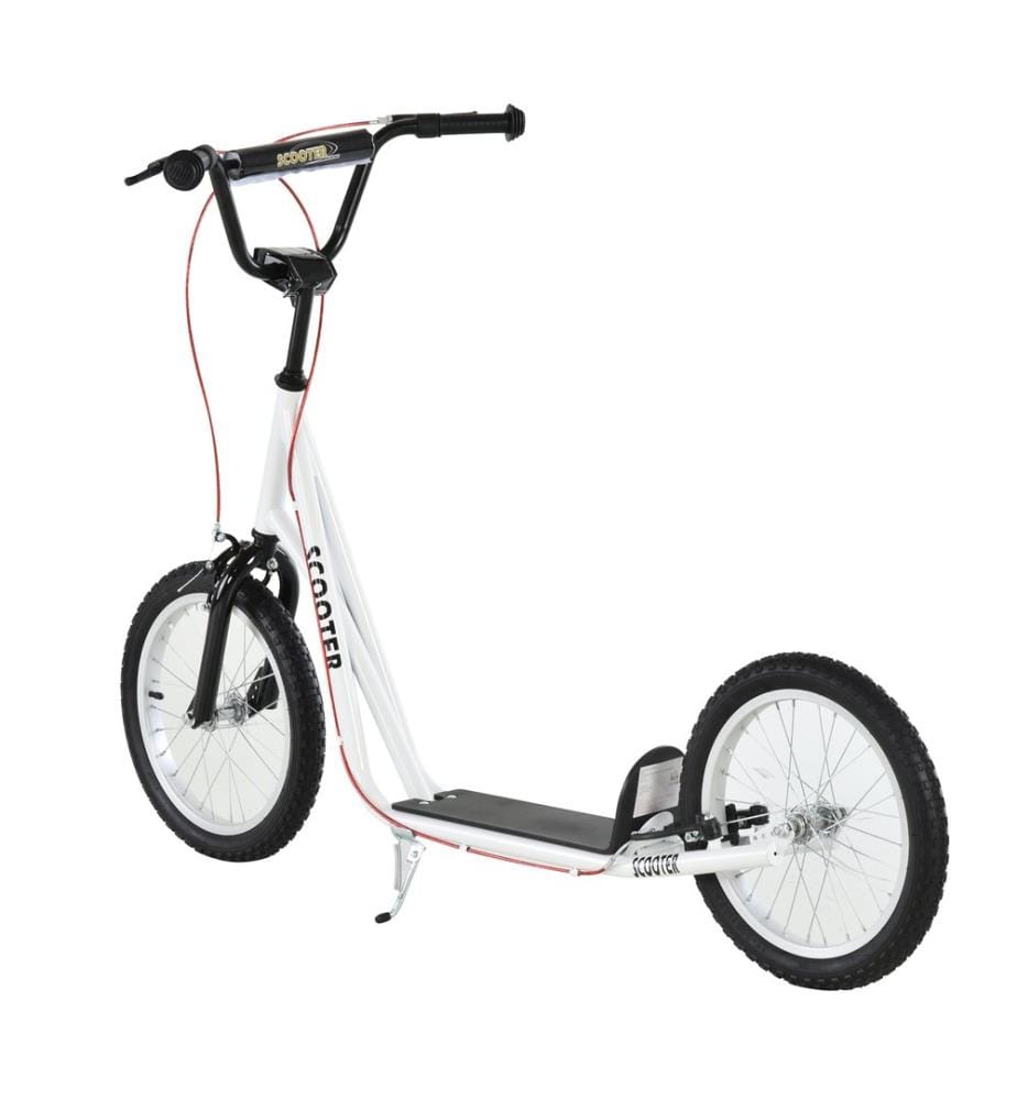 Trottinette Scooter Kickboard Kindertrotti 16 pouces pneus à air blanc