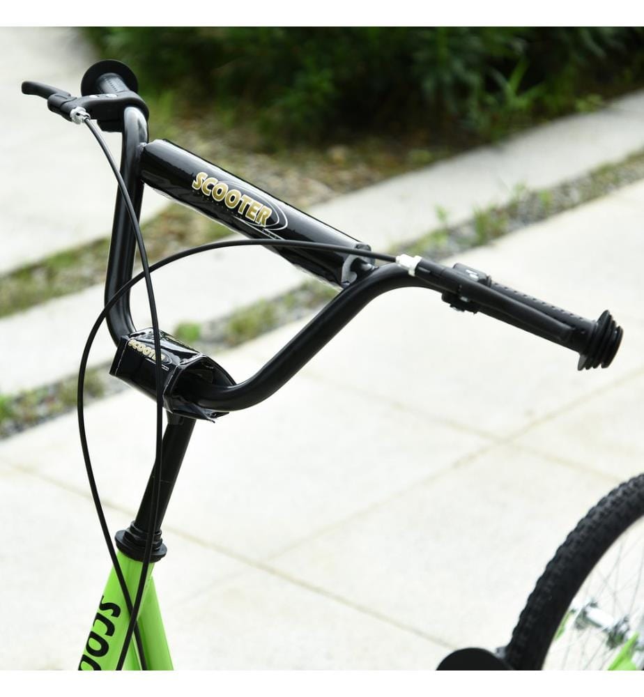 Scooter monopattino kickboard bambini 16 pollici pneumatici verde