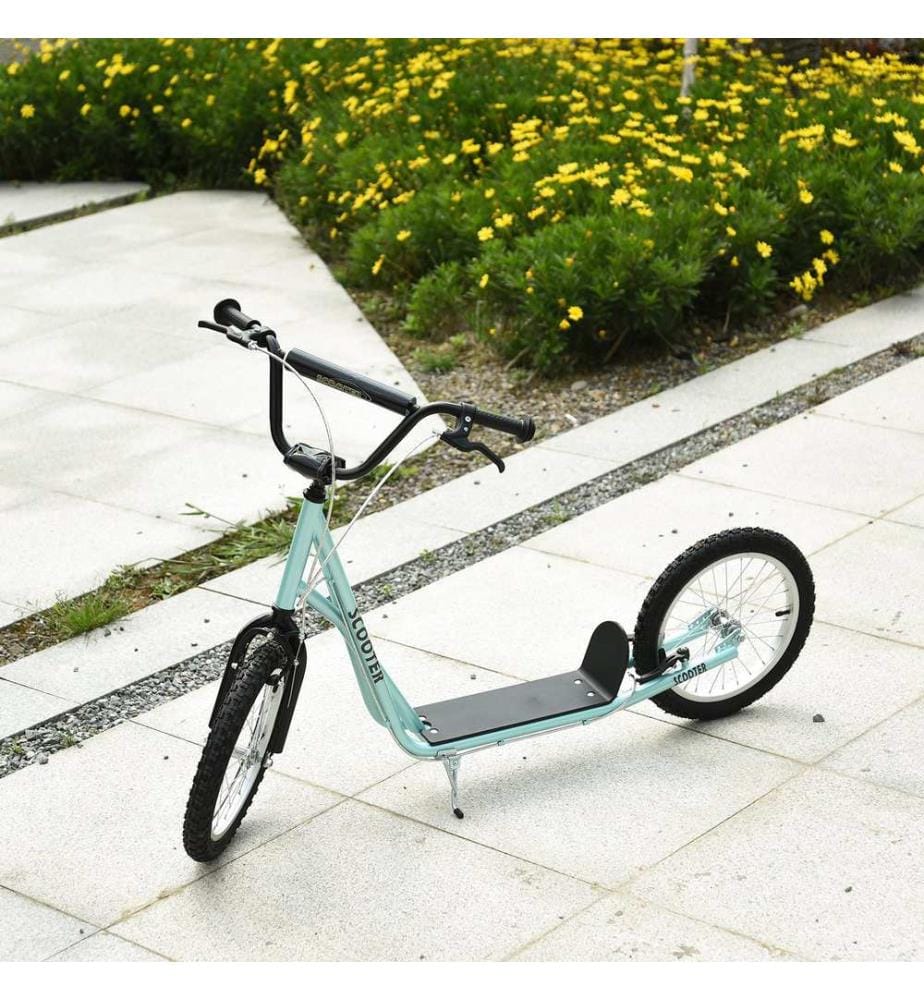 Scooter monopattino kickboard per bambini 16 pollici pneumatici blu