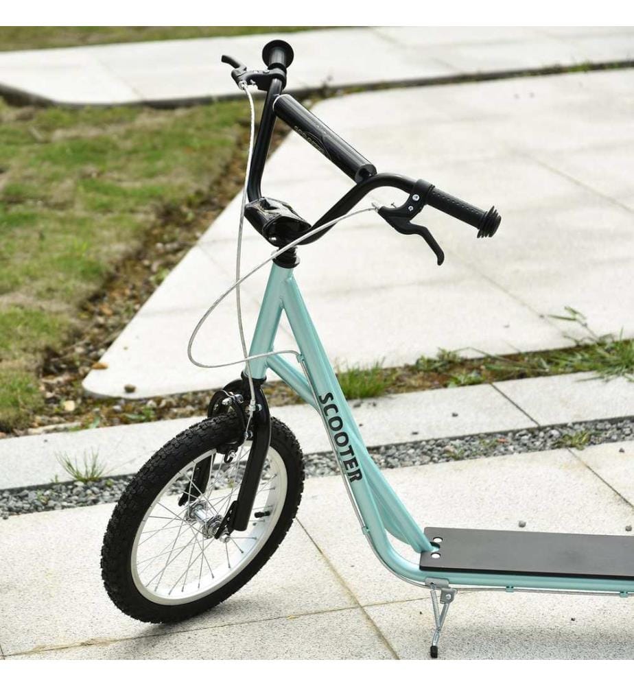 Scooter monopattino kickboard per bambini 16 pollici pneumatici blu