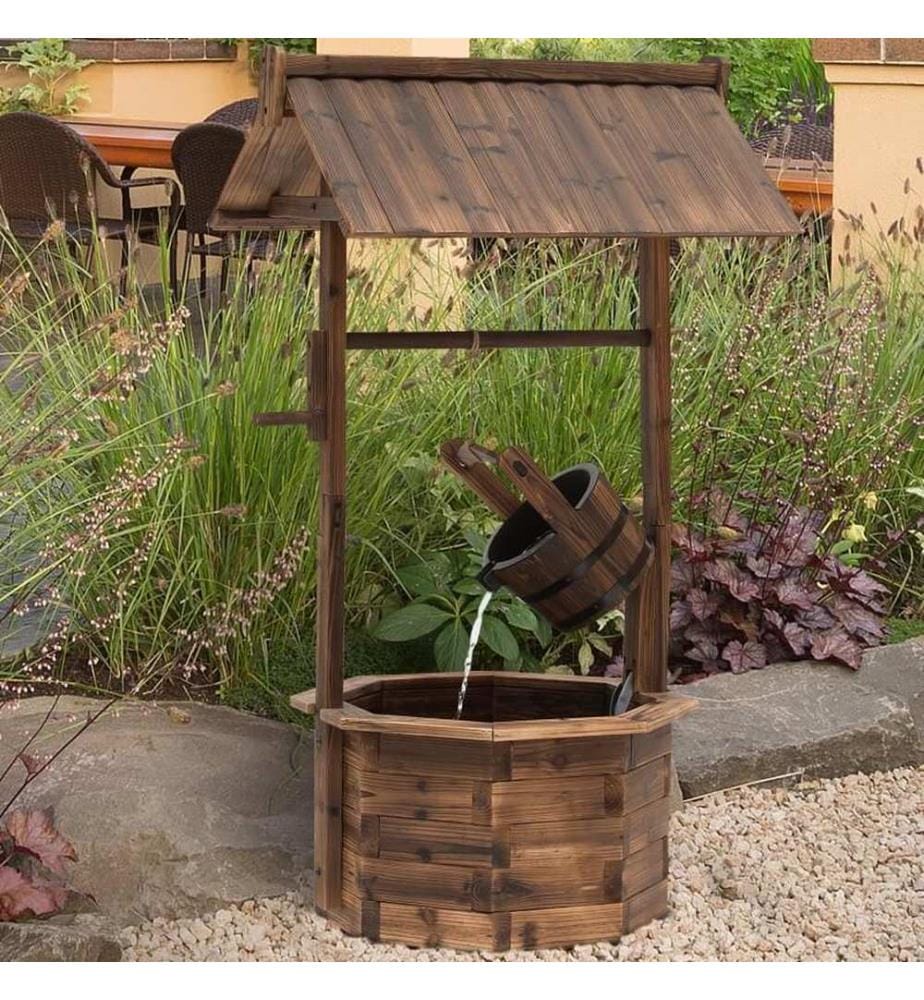 Gartenbrunnen Zierbrunnen Springbrunnen mit Pumpe 118 cm