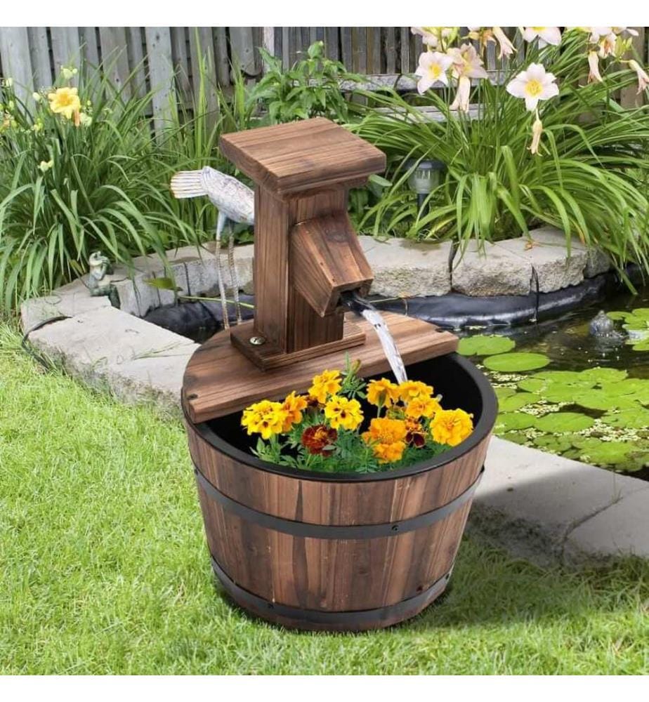Gartenbrunnen Zierbrunnen Springbrunnen mit Pumpe 37 cm