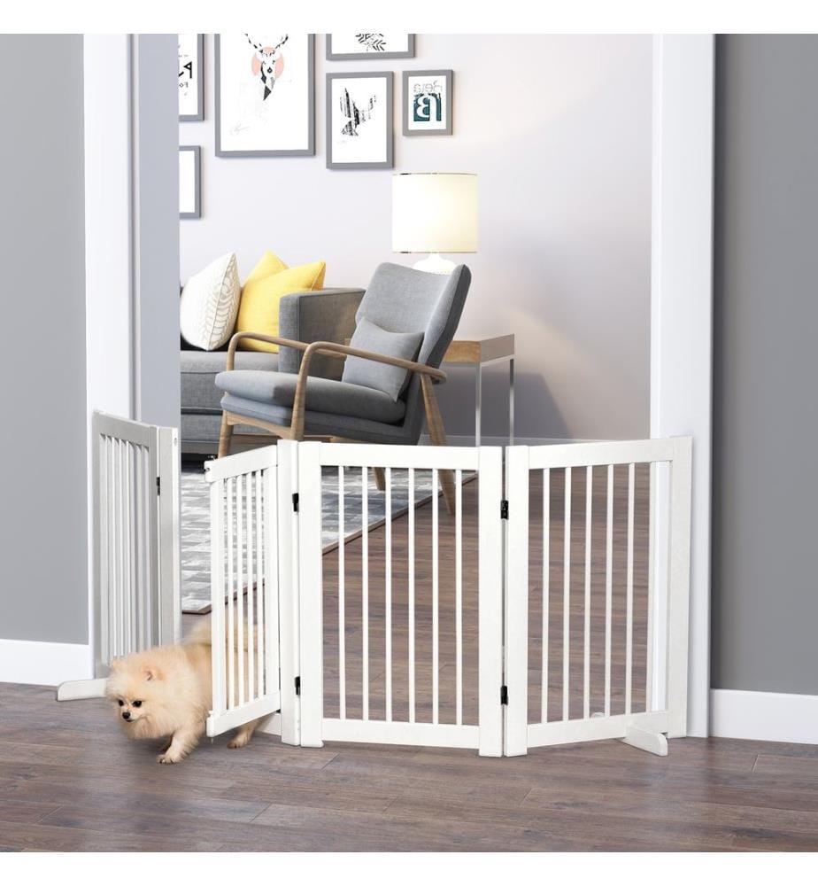 Barriera per cani 91 cm in legno di sicurezza Freestanding